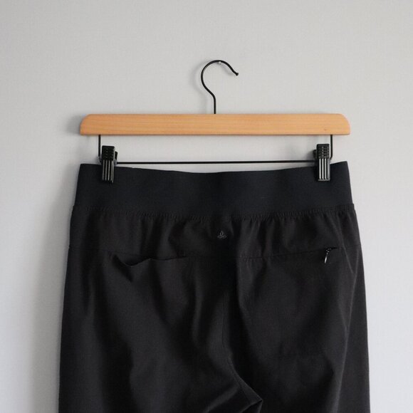 PrAna Women's Black Sz S Pull On Active Stretch Casual Pocket Straight Leg Pants - Picture 5 of 11